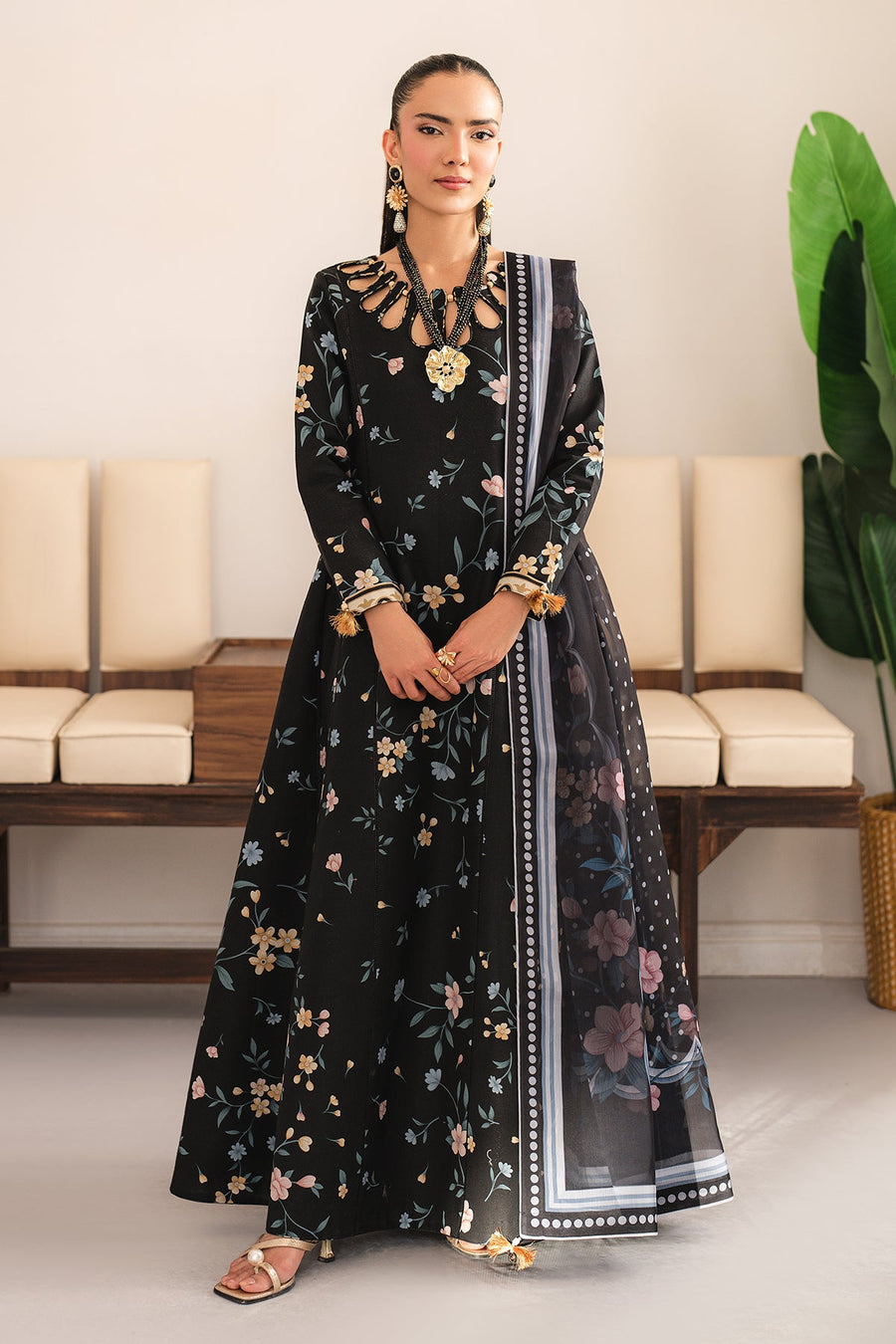 Alizeh Fashion Sheen Printed Lawn Unstitched 3Pc Suit AF-PL-6050-Shyna