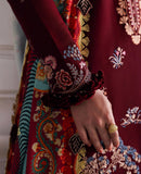 Republic Womenswear Amaris Unstitched Karandi 3Pc Suit D-04 Sienna