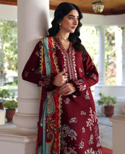 Republic Womenswear Amaris Unstitched Karandi 3Pc Suit D-04 Sienna