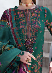 Kanwal Malik Elysia Embroidered Lawn Unstitched 3Pc Suit - SIERRA