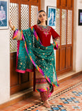 Zainab Chottani Embroidered Velvet Unstitched 3Pc Suit - Sifa