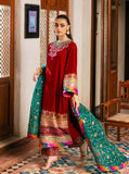 Zainab Chottani Embroidered Velvet Unstitched 3Pc Suit - Sifa