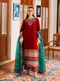Zainab Chottani Embroidered Velvet Unstitched 3Pc Suit - Sifa