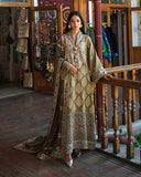 Mushq Broadway Embroidered Jacquard Unstitched 3Pc Suit - Silk Road