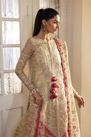 Afrozeh Dastangoi Embroidered Organza Unstitched 3Pc Suit AWS-07 SILKDAWN
