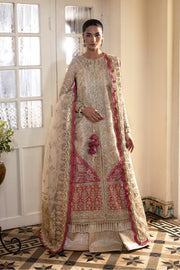 Afrozeh Dastangoi Embroidered Organza Unstitched 3Pc Suit AWS-07 SILKDAWN