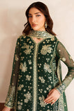 Farasha Luxury Embroidered Chiffon Unstitched 3Pc Suit - Silken Glow