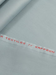 Saffron by Khurana Textiles Men's Unstitched Cotton Suit for Summer - Silver