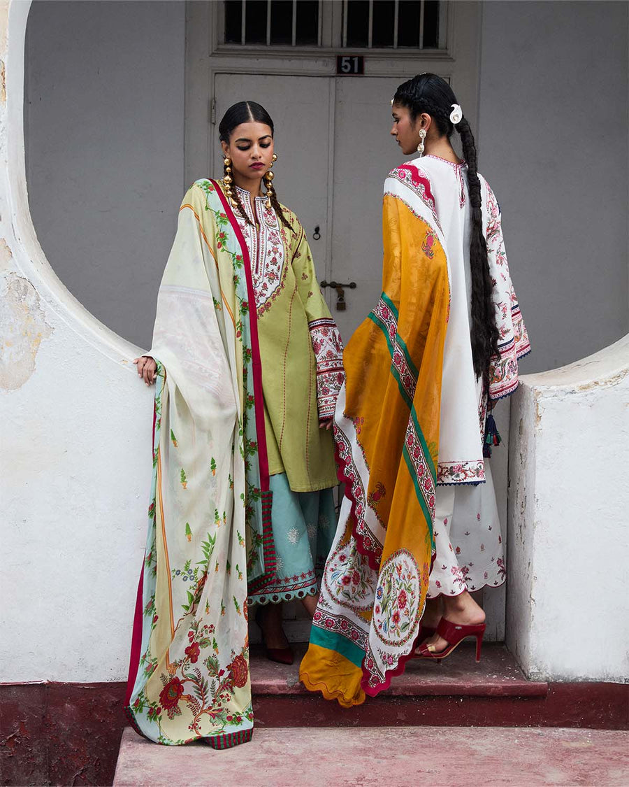 Jugnu by Hussain Rehar Embroidered Lawn Unstitched 3Pc Suit D-03 SIRAN