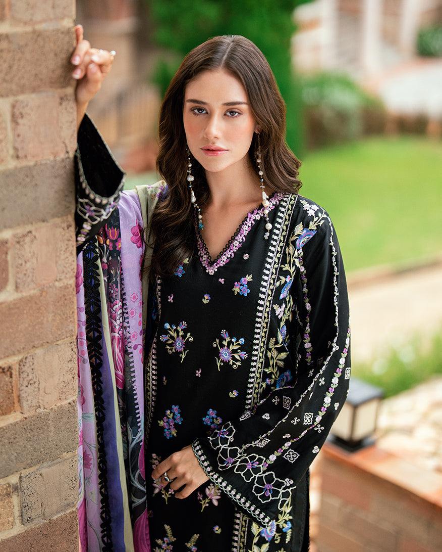 Roheenaz Reverie Embroidered Lawn Unstitched 3Pc Suit RNZ2502A Sireli