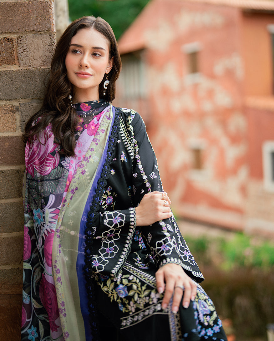 Roheenaz Reverie Embroidered Lawn Unstitched 3Pc Suit RNZ2502A Sireli