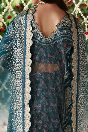 Afrozeh Shehnai Embroidered Organza Unstitched 3Pc Suit AFS-25-10 SITARA