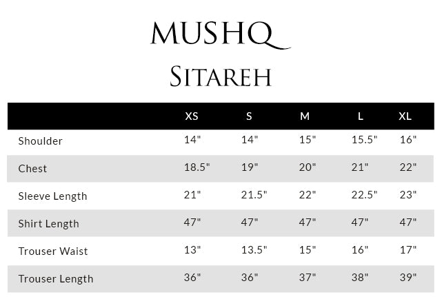 Mushq Sunehri Ramsha Edit Zari Tissue Silk Stitched 3Pc Suit - Sitareh