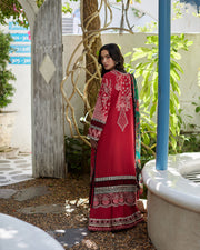 Liliana by Faiza Saqlain Embroidered Lawn Unstitched 3Pc Suit - Sivana