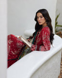 Liliana by Faiza Saqlain Embroidered Lawn Unstitched 3Pc Suit - Sivana