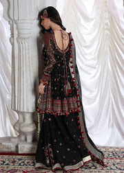 Hussain Rehar Festive Embroidered Chiffon Unstitched 3Pc Suit - Siyara
