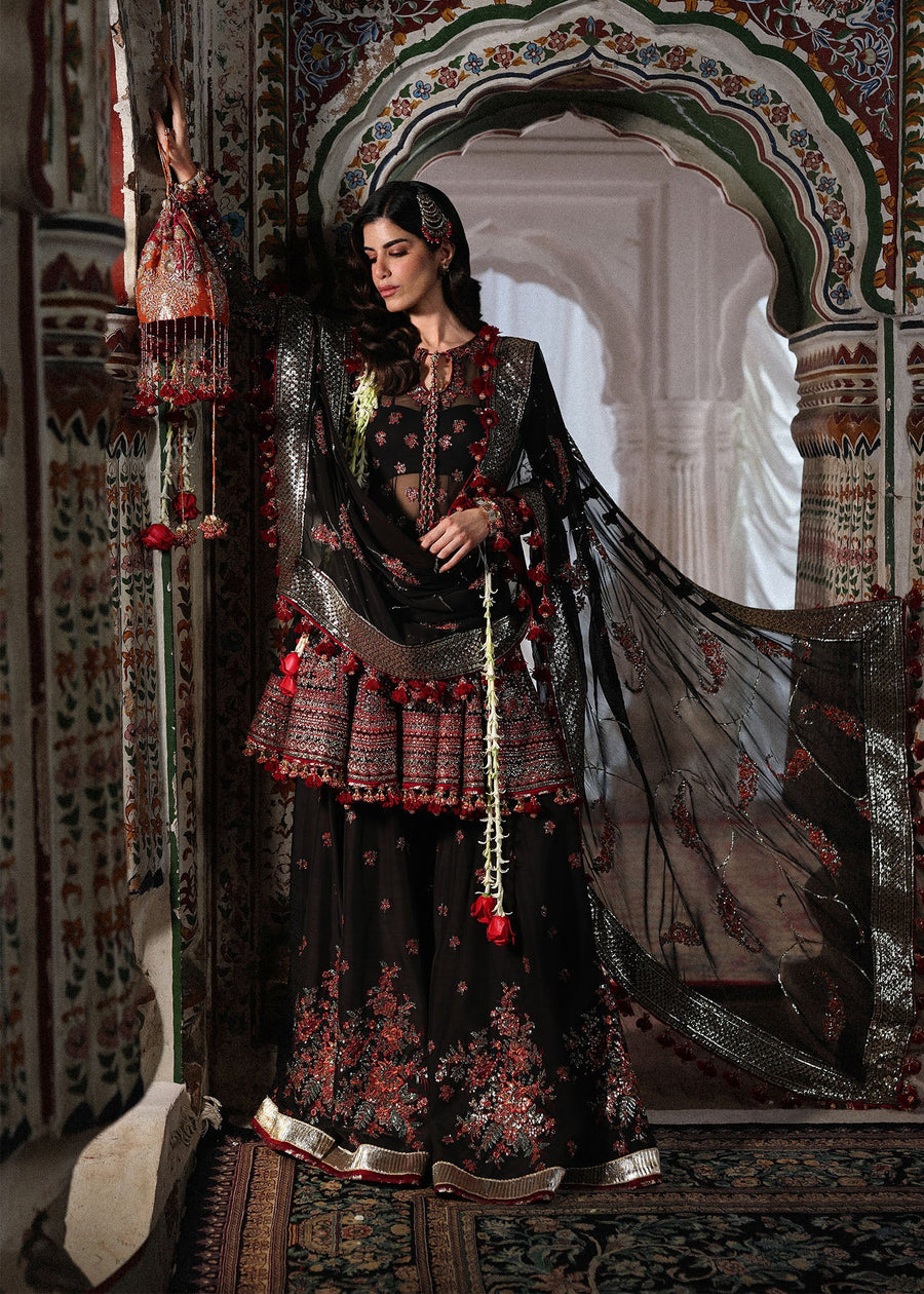 Hussain Rehar Festive Embroidered Chiffon Unstitched 3Pc Suit - Siyara