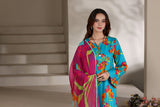 Feathers Premium Printed Lawn Unstitched 3Pc Suit Sky Petals-FT650