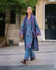 Meet Me In Istanbul by Rang Rasiya Unstitched Khaddar 3Pc Suit - SKYE