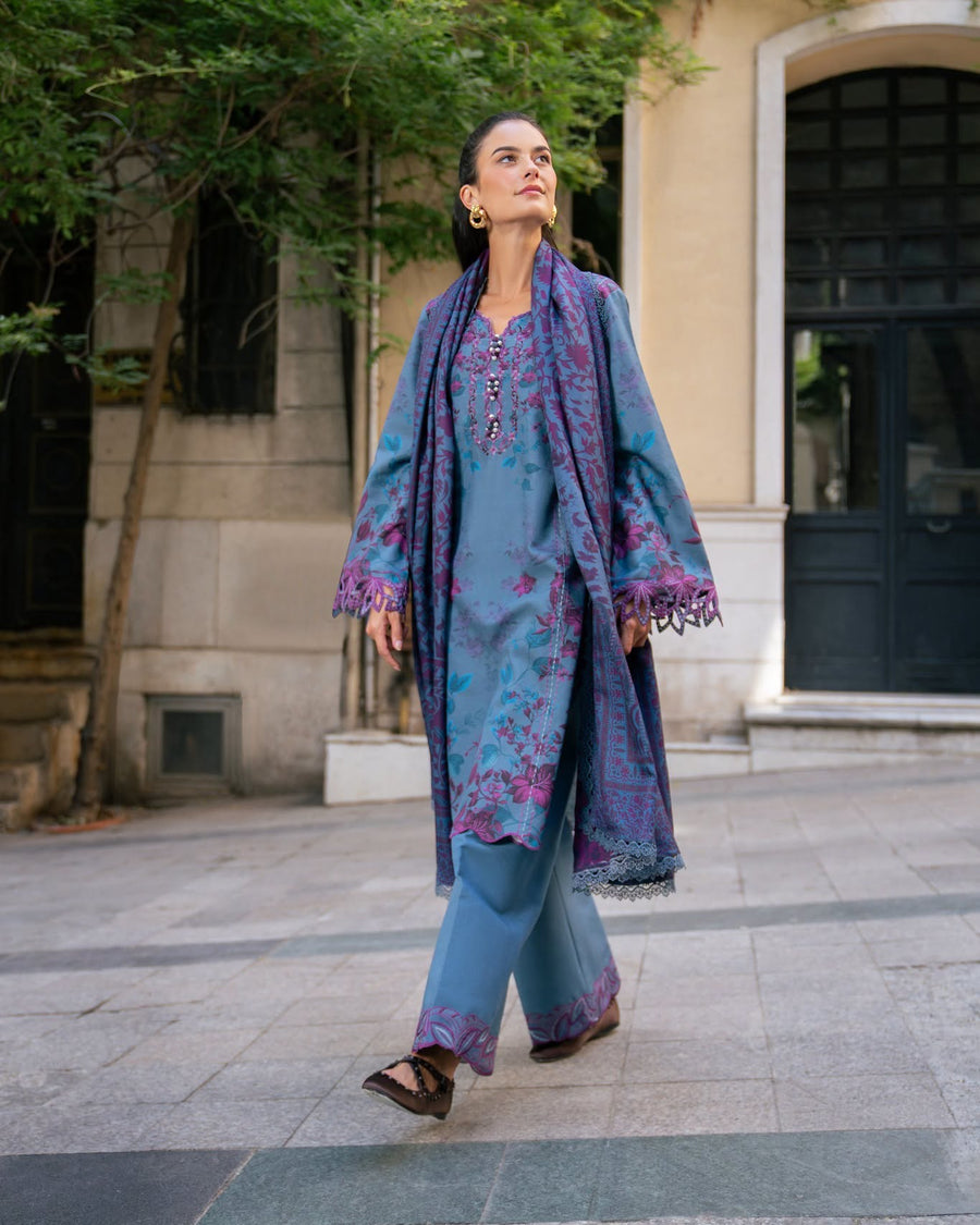 Meet Me In Istanbul by Rang Rasiya Unstitched Khaddar 3Pc Suit - SKYE