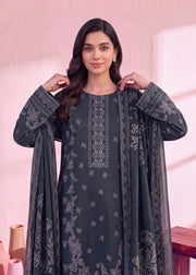 Zeenia Marina Vol-02 Digital Printed Dhanak Marina Unstitched 3Pc Suit DS-08 Slate