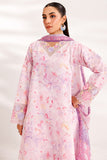 Farasha Summer Essentials Embroidered Lawn Unstitched 3Pc Suit - Soft Aura