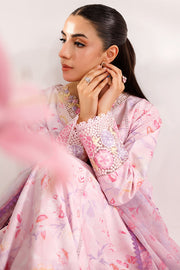 Farasha Summer Essentials Embroidered Lawn Unstitched 3Pc Suit - Soft Aura