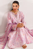 Farasha Summer Essentials Embroidered Lawn Unstitched 3Pc Suit - Soft Aura
