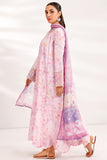 Farasha Summer Essentials Embroidered Lawn Unstitched 3Pc Suit - Soft Aura