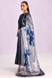 Farasha Summer Essentials Embroidered Lawn Unstitched 3Pc Suit - Soft Fable