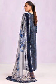 Farasha Summer Essentials Embroidered Lawn Unstitched 3Pc Suit - Soft Fable