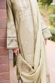 Farasha Sorine Summer Embroidered Lawn Unstitched 3Pc Suit - Soft Slate