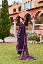 Farasha Sorine Summer Embroidered Lawn Unstitched 3Pc Suit - Soft Violet
