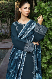 Farasha Embroidered Khaddar Unstitched 3Pc Suit - Softdawn