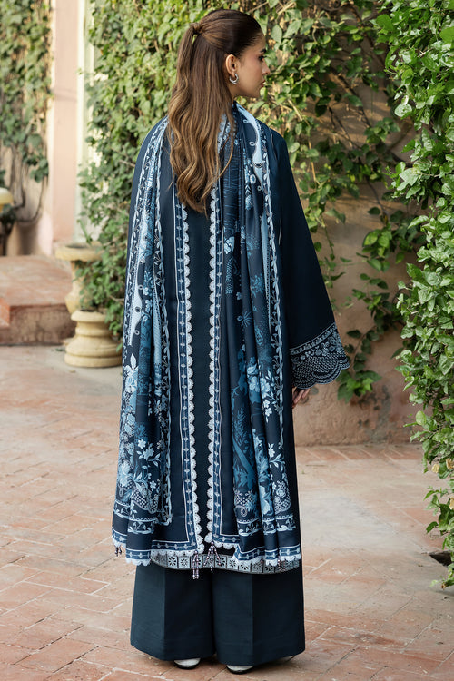 Farasha Embroidered Khaddar Unstitched 3Pc Suit - Softdawn