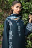 Farasha Embroidered Khaddar Unstitched 3Pc Suit - Softdawn