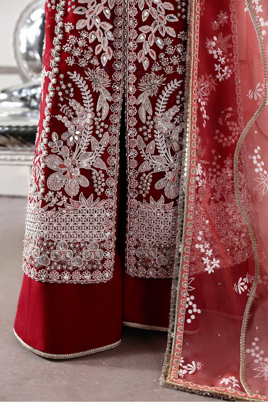 Soraya Lumene Embroidered Organza Unstitched 3Pc Suit - Solara