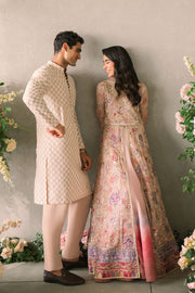 Mushq Mastani Evening Embroidered Chiffon Unstitched 3Pc Suit MCH-07 SONA