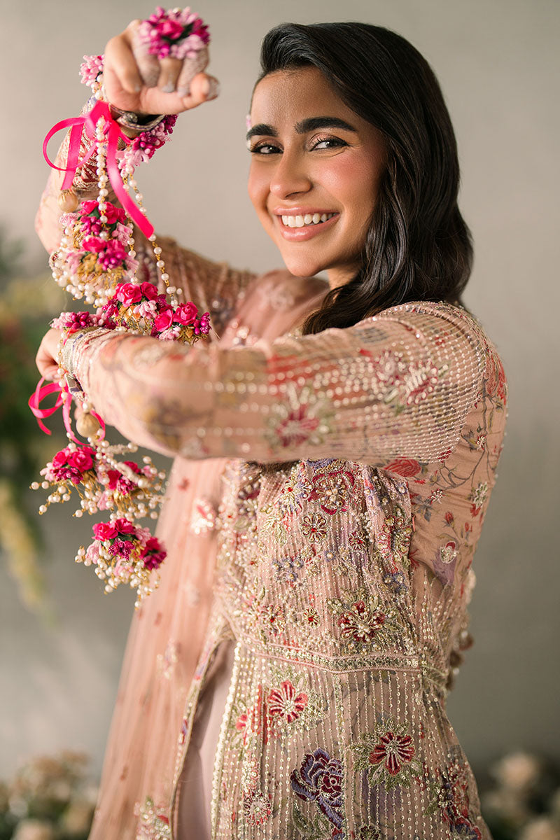 Mushq Mastani Evening Embroidered Chiffon Unstitched 3Pc Suit MCH-07 SONA