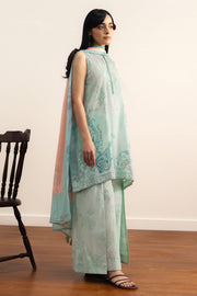 Coco by Zara Shahjahan Prints Unstitched Lawn 3Pc Suit D-03B Sora