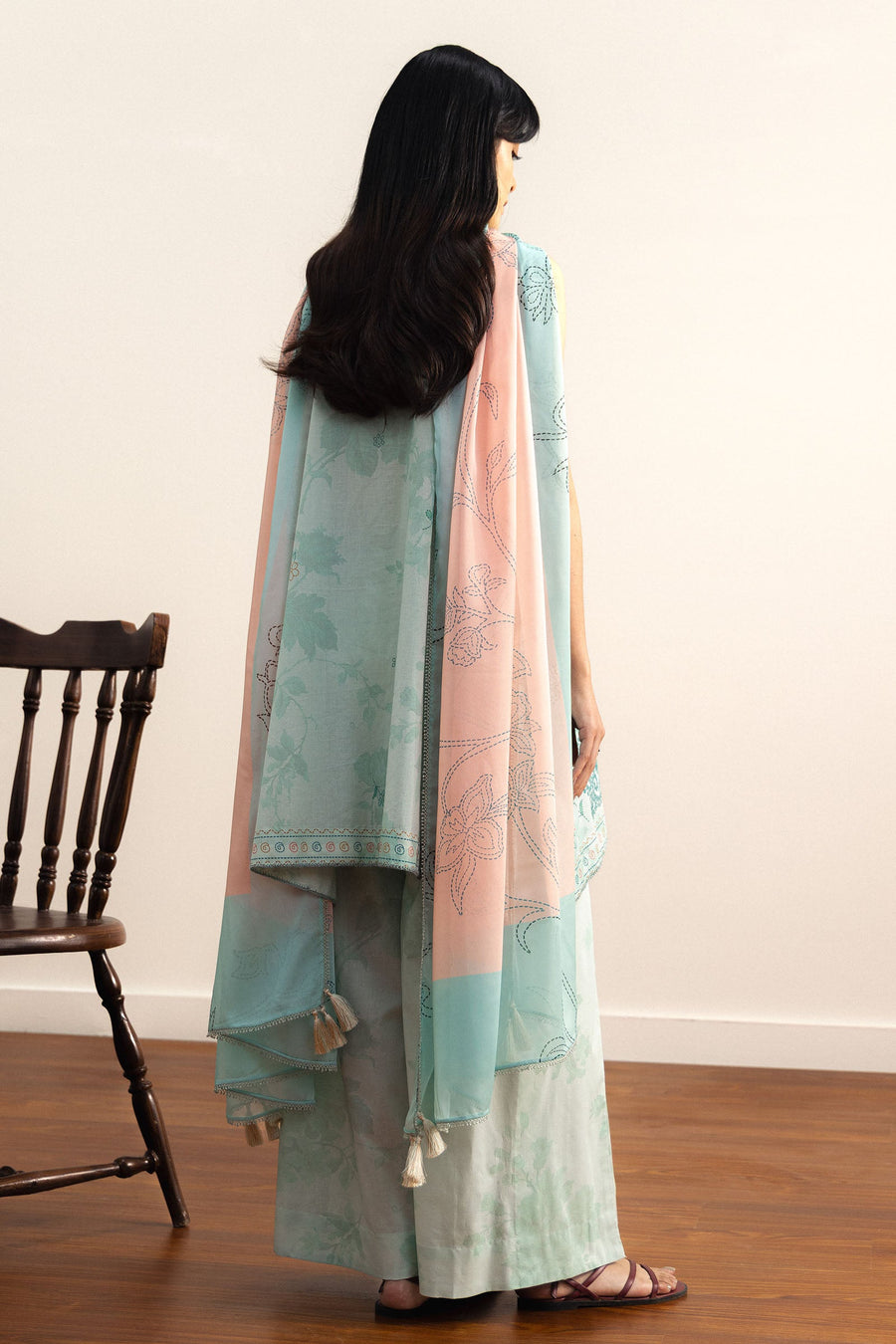 Coco by Zara Shahjahan Prints Unstitched Lawn 3Pc Suit D-03B Sora