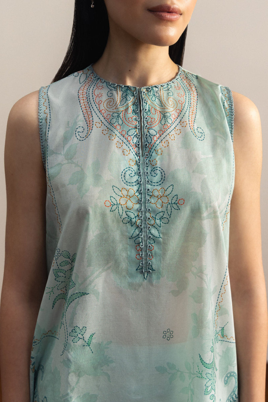 Coco by Zara Shahjahan Prints Unstitched Lawn 3Pc Suit D-03B Sora