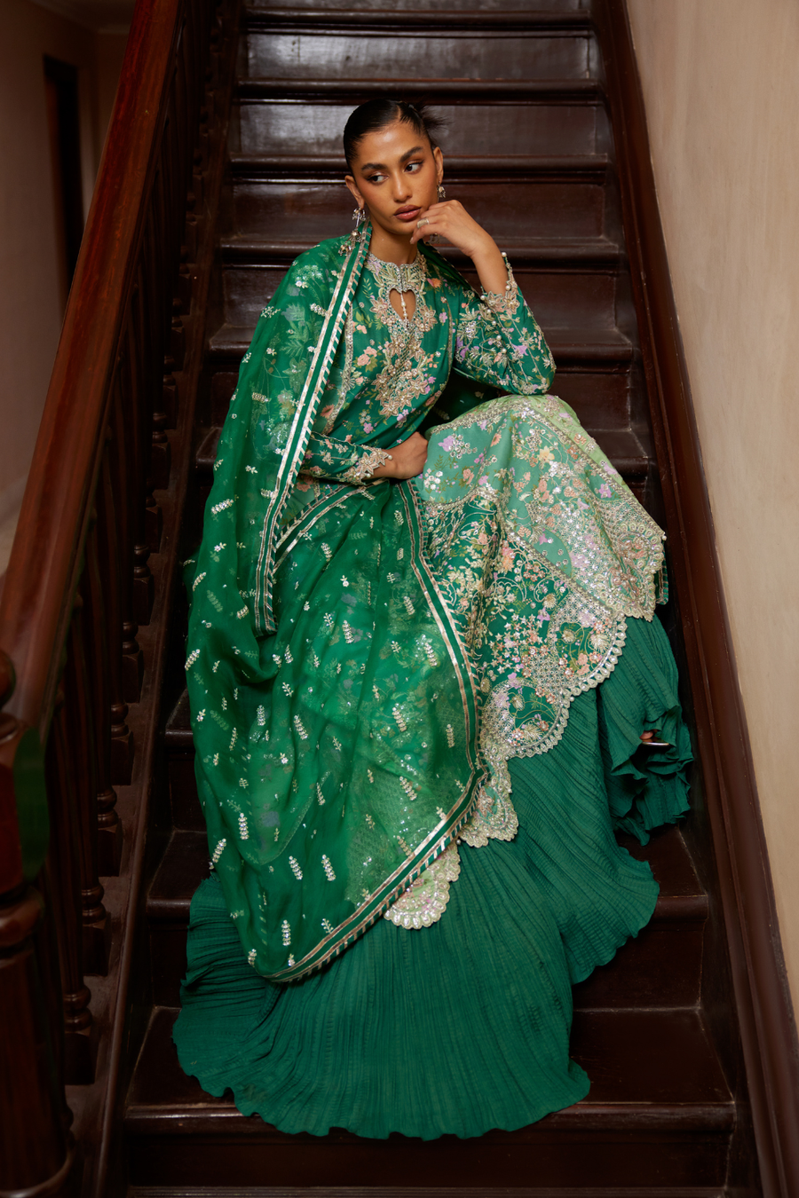 Soraya Silk Edit Embroidered Raw Silk Unstitched 3Pc Suit - Sorelle