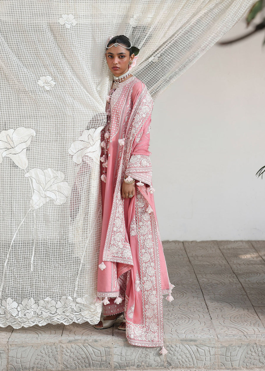 Hussain Rehar Kalabagh Unstitched Embroidered Lawn 3Pc Suit - Sorti