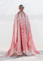 Hussain Rehar Kalabagh Unstitched Embroidered Lawn 3Pc Suit - Sorti