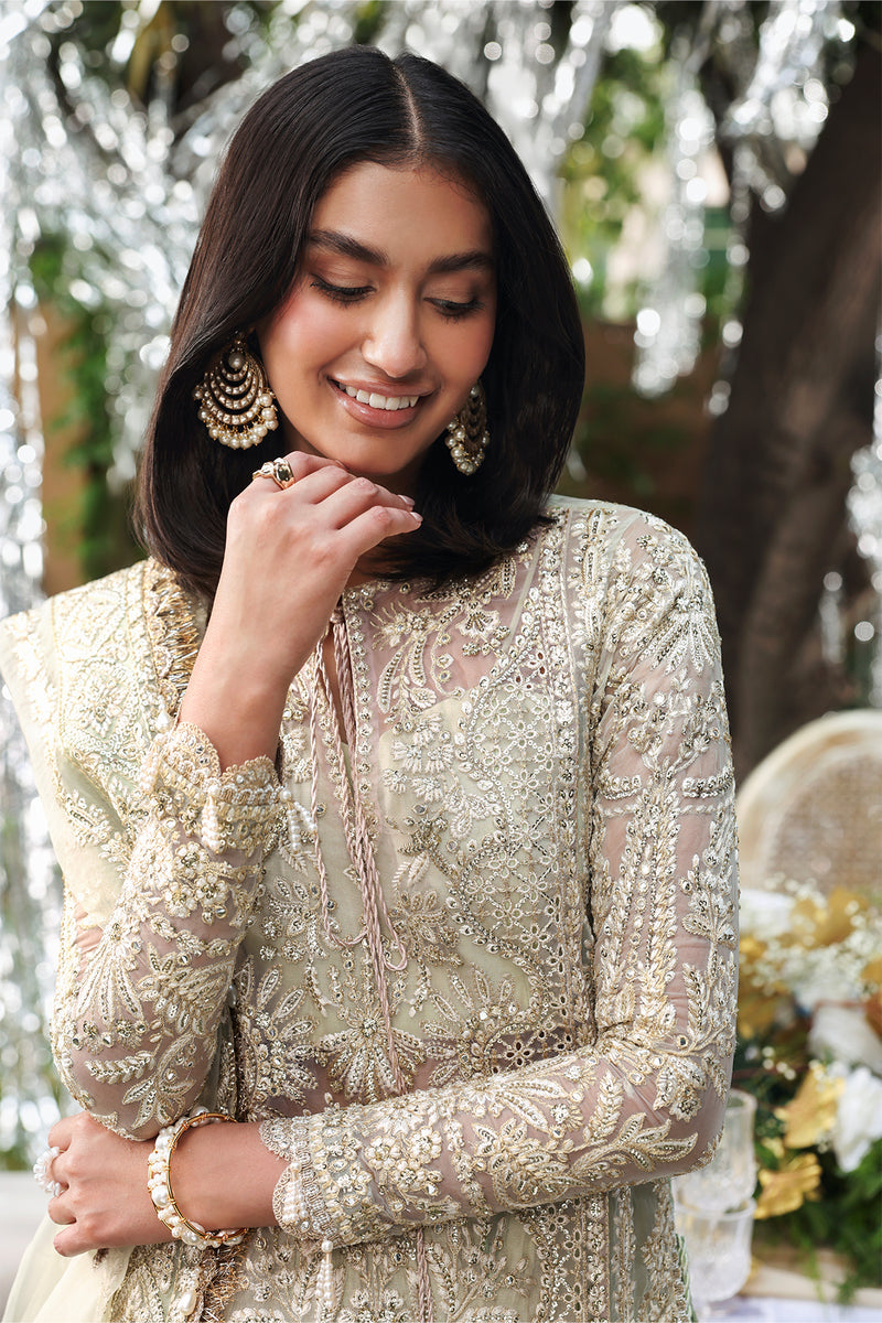 Afrozeh Dastangoi Embroidered Organza Unstitched 3Pc Suit AWS-04 SOULHOUR