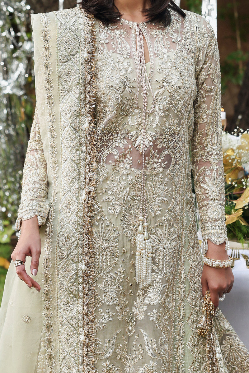 Afrozeh Dastangoi Embroidered Organza Unstitched 3Pc Suit AWS-04 SOULHOUR