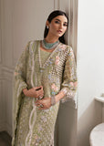 Crimson X Saira Shakira Embroidered Organza Unstitched 3Pc Suit - Sparkle Cascade