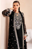 Farasha Luxury Formal Embroidered Chiffon Unstitched 3Pc Suit - Splash