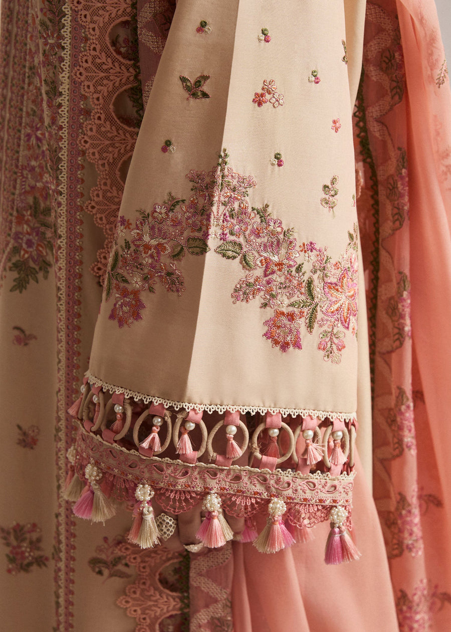 Hussain Rehar Embroidered Luxury Lawn Unstitched 3Pc Suit D-11 STILE